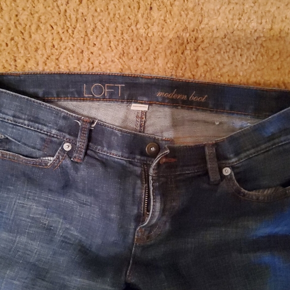 Loft Modern Boot Jeans Size 8p - Picture 2 of 4